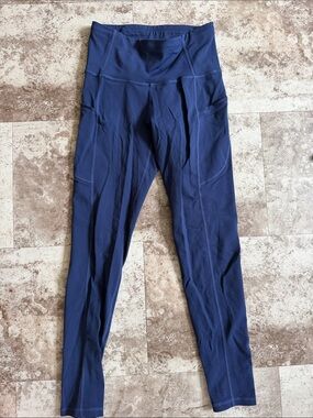 High-Waist Navy Athletic Leggings